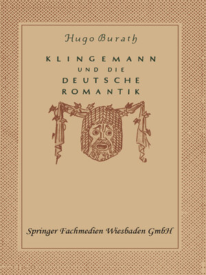 cover image of August Klingemann und die Deutsche Romantik